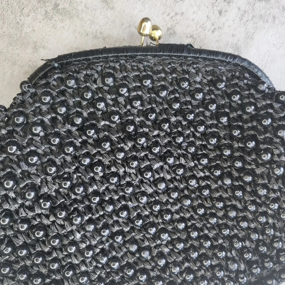 Vintage Princess Charming by Atlas Beaded Clutch Handbag Mid Century 50s 60s - Picture 4 of 11